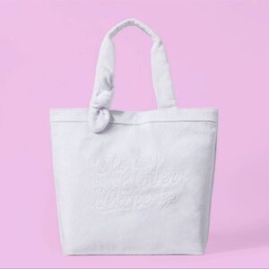 Stoney Clover Lane x Target Terry Cloth Beach Tote Bag White NWT